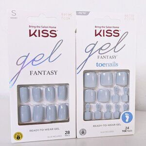 KISS Manicure & Pedicure Set in Solid Blue